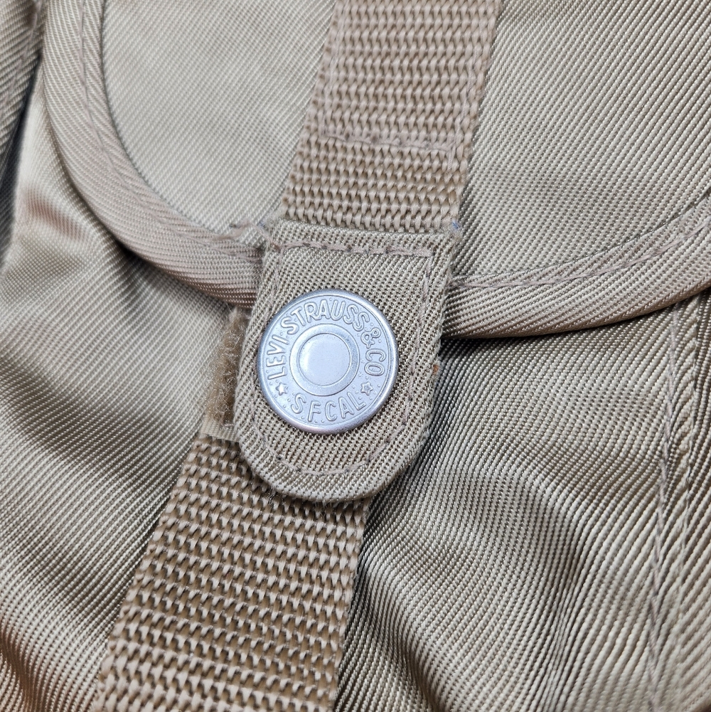 Vintage Levi Strauss & Co Beige Shoulder Bag Unisex Khaki - Picture 2 of 7